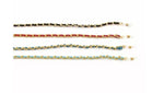 Brillenkette mit eingeflochtenem Wildlederimitat