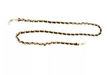 Brillenkette mit eingeflochtenem Wildlederimitat