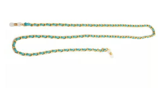 Brillenkette mit eingeflochtenem Wildlederimitat